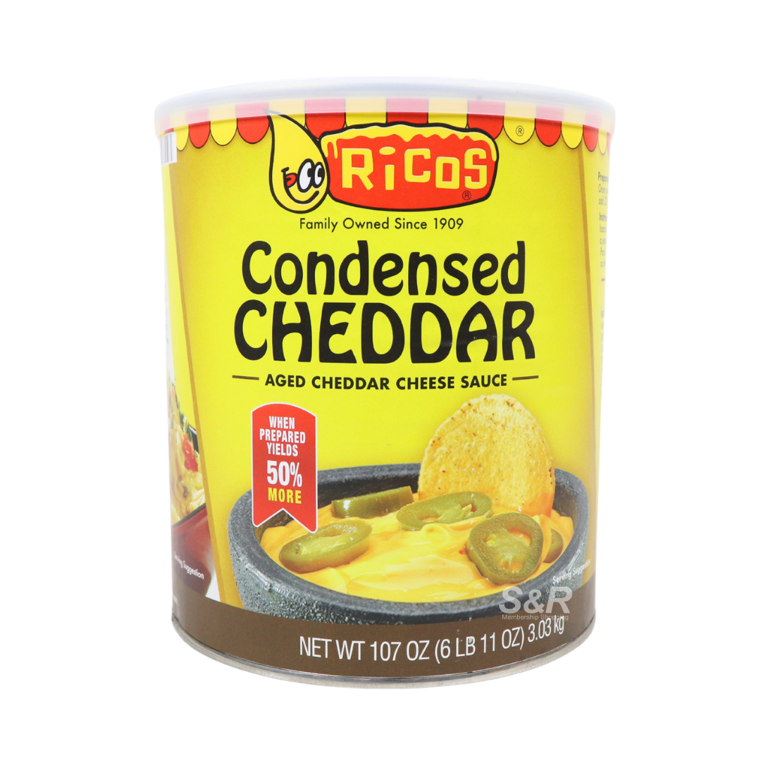 Ricos Condensed Cheddar Aged Cheddar Cheese Sauce 3.03kg